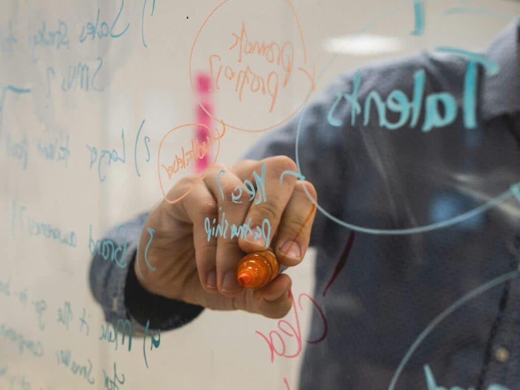 Image of a whiteboard